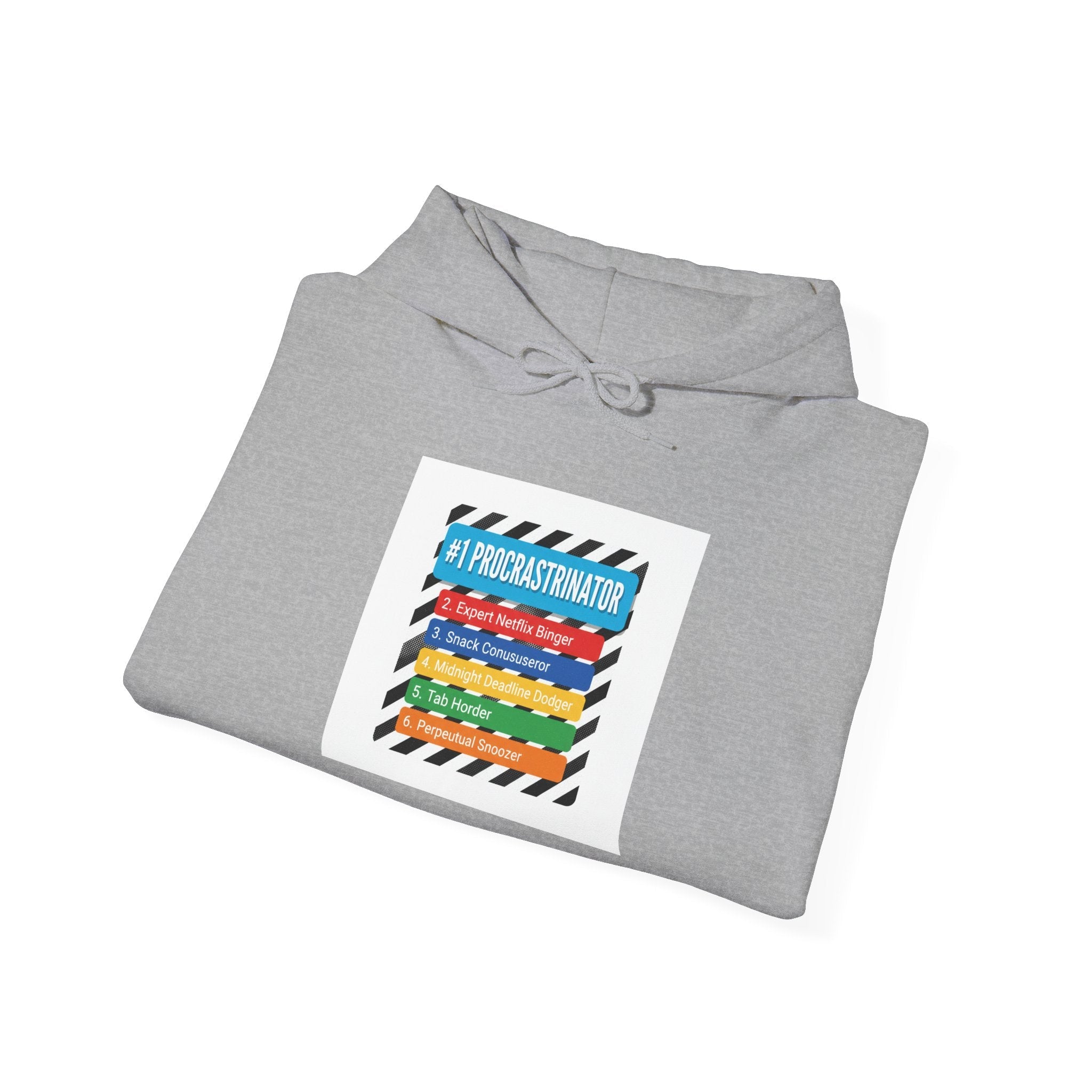 #1 Procrastinator Hoodie | Top-List Ranking Graphic, List Lover Apparel