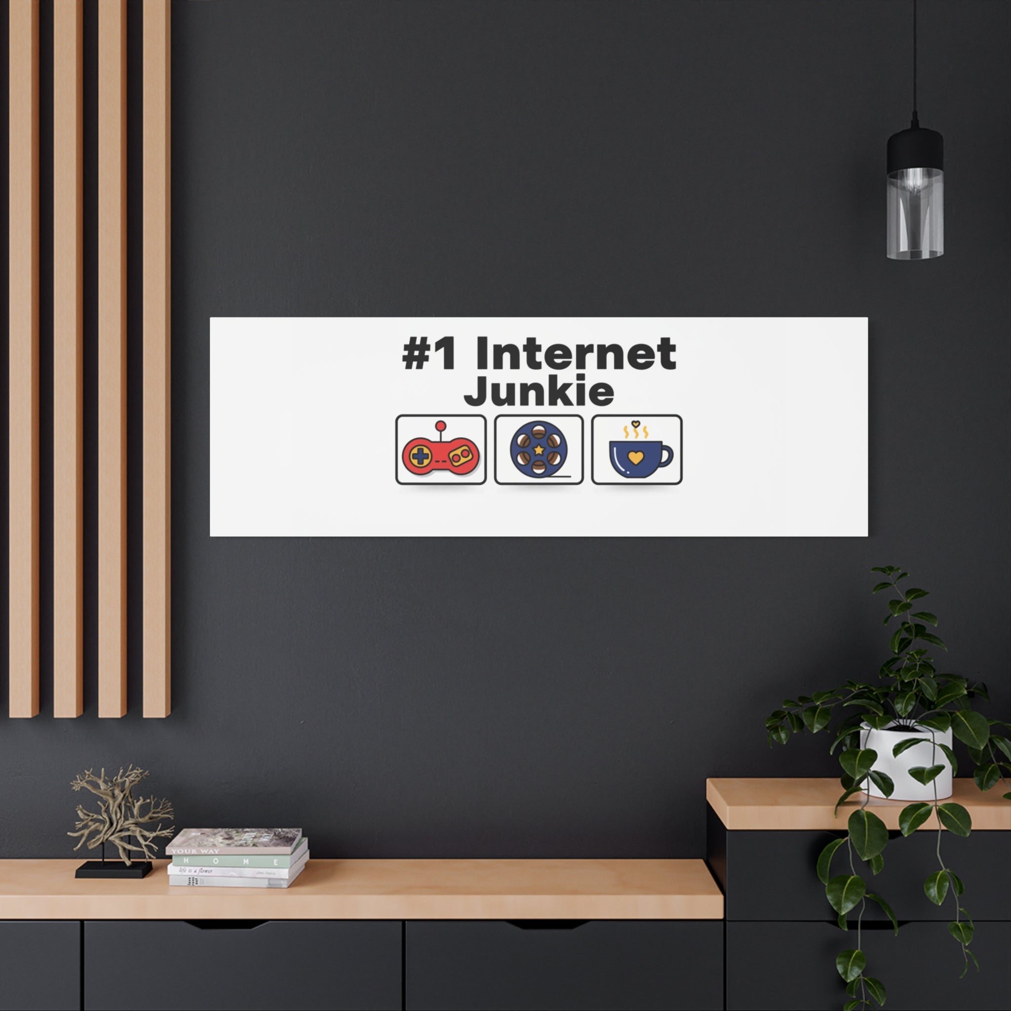 #1 Internet Junkie Matte Canvas | Top-List Ranking Poster