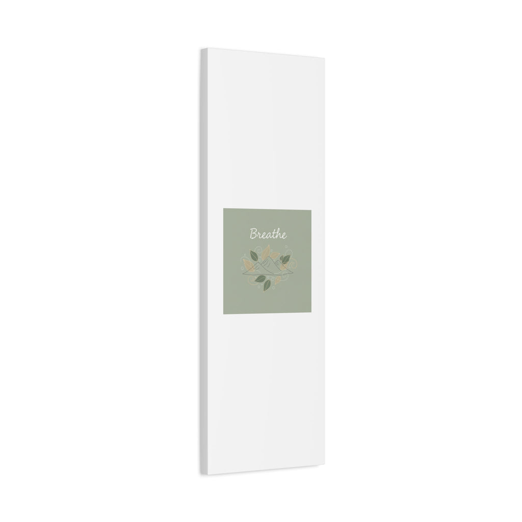 Breathe Mountain Line Canvas | Nature Symbols, Minimal Forest Wall Art