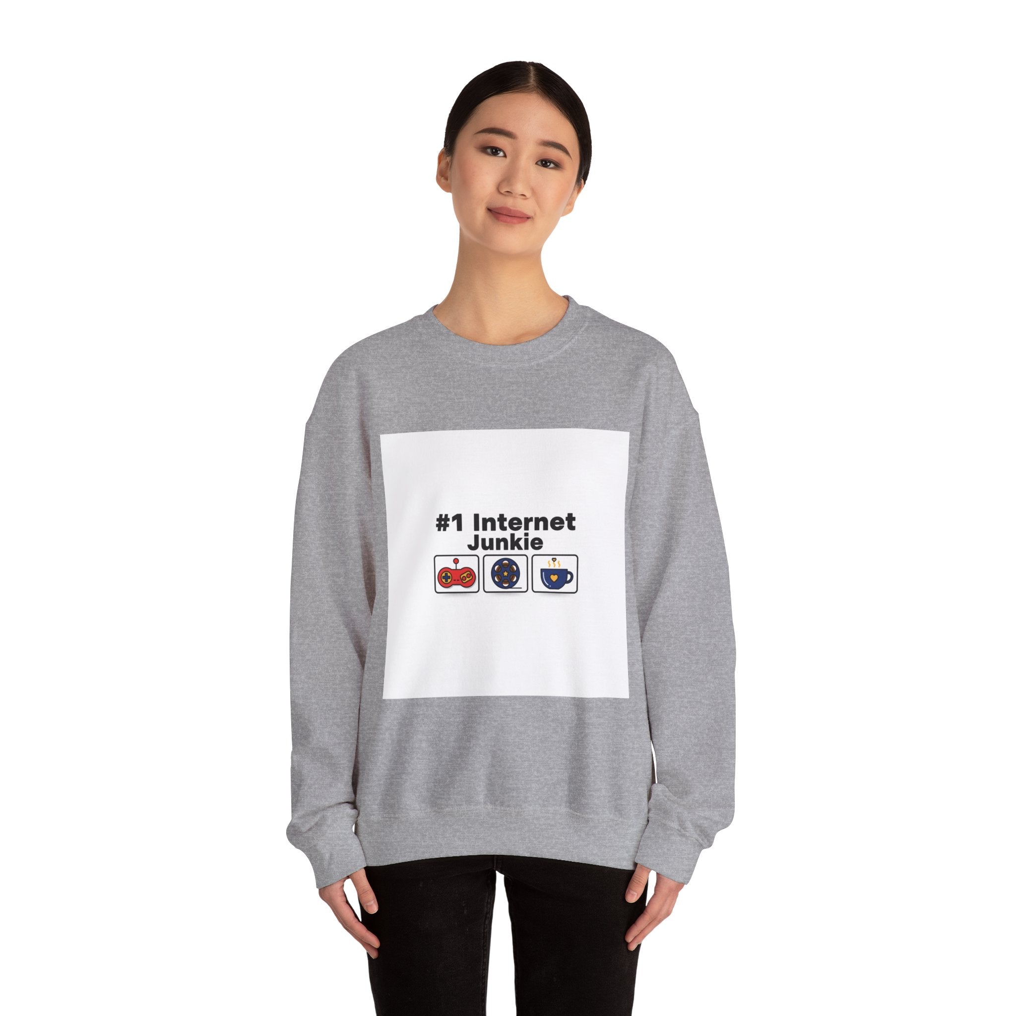 #1 Internet Junkie Sweatshirt | Top-List Ranking Graphic, List Lover Crew