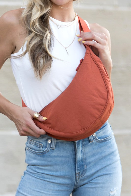 Everyday Sling Bag – Adjustable Nylon Crossbody for On-the-Go Essentials