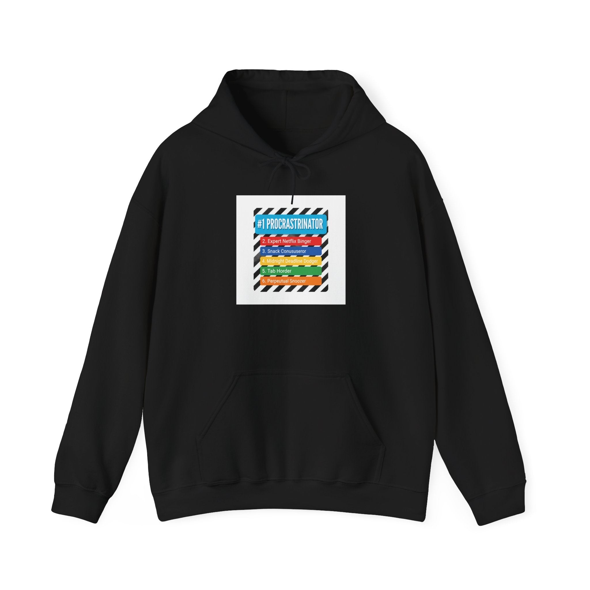 #1 Procrastinator Hoodie | Top-List Ranking Graphic, List Lover Apparel