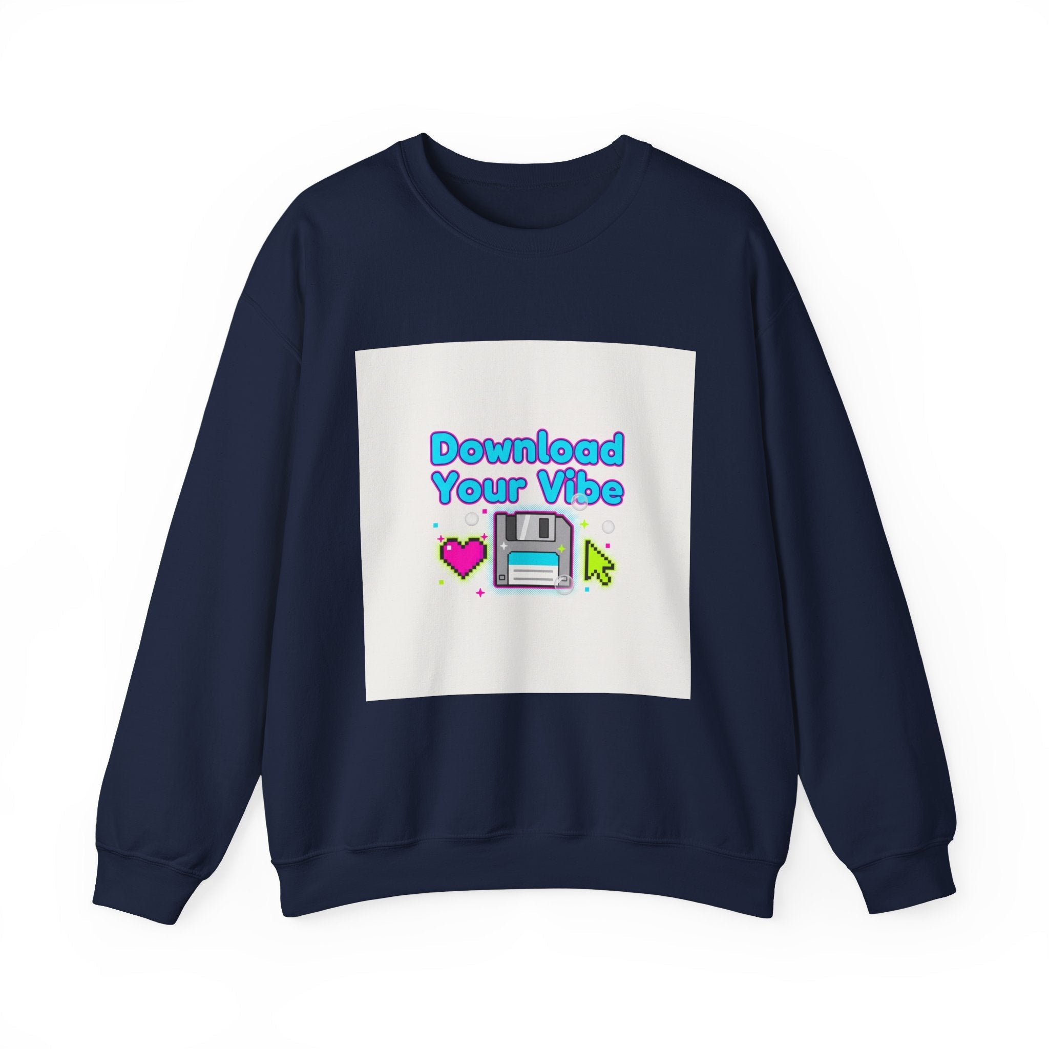 Download Your Vibe Sweatshirt | Y2K retro tech, pixel floppy art