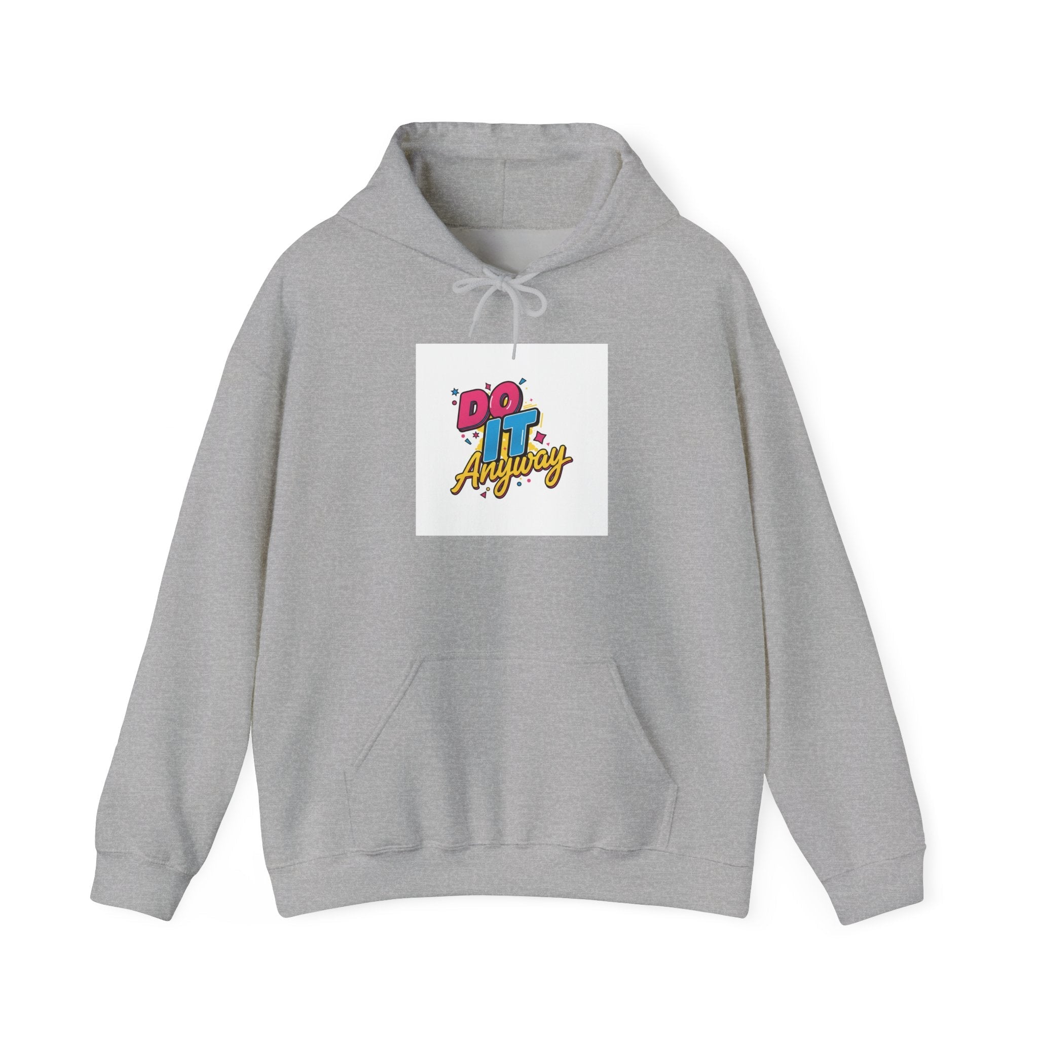 Do It Anyway Hoodie | Maximalist Typography, Bold Stacked Type