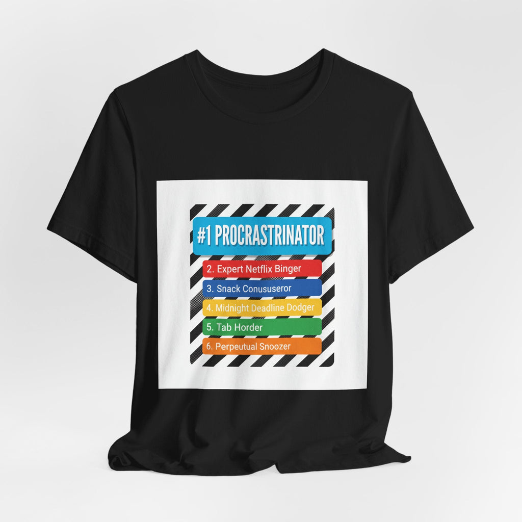 #1 Procrastinator Tee | Top-List Graphic, List Lover Shirt