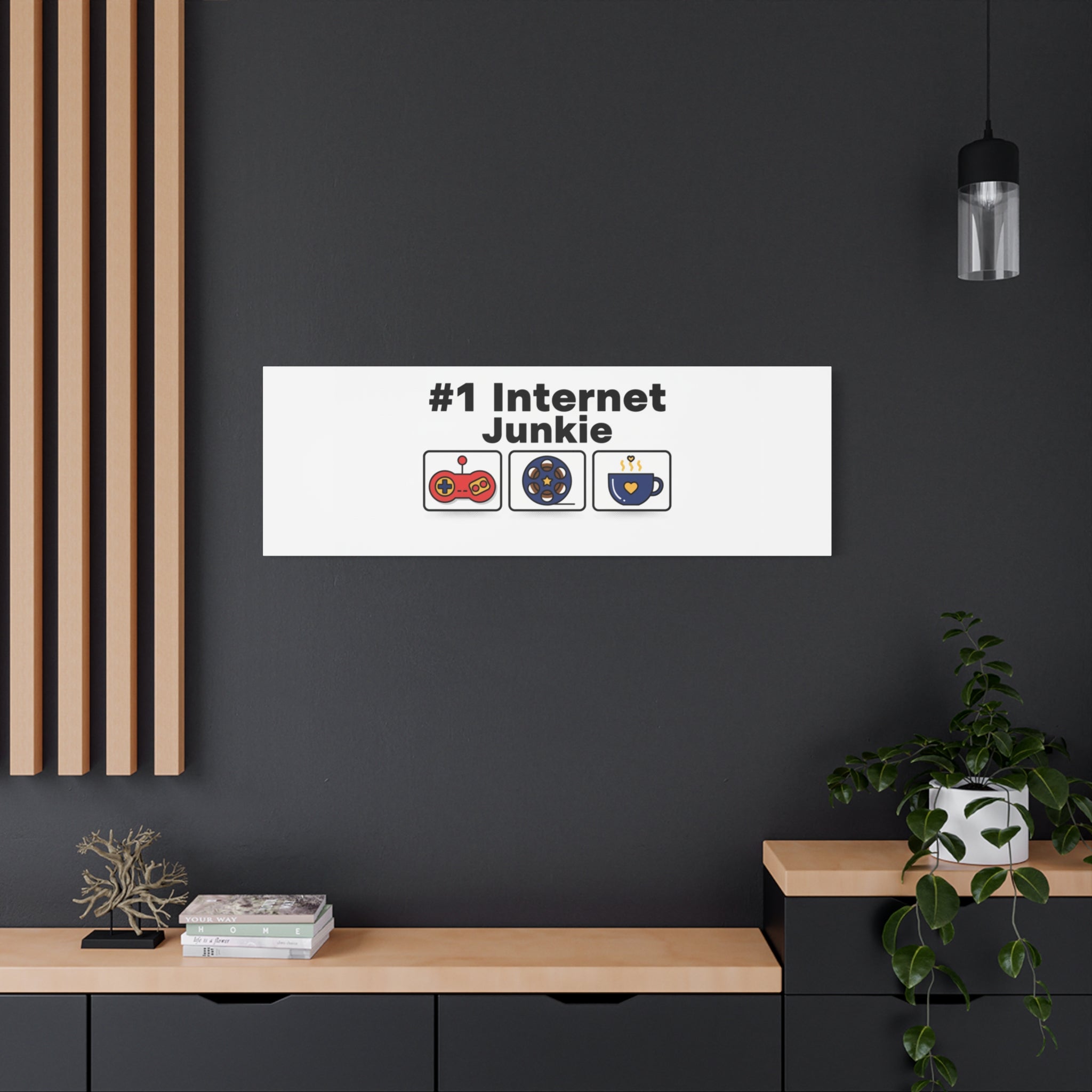 #1 Internet Junkie Matte Canvas | Top-List Ranking Poster