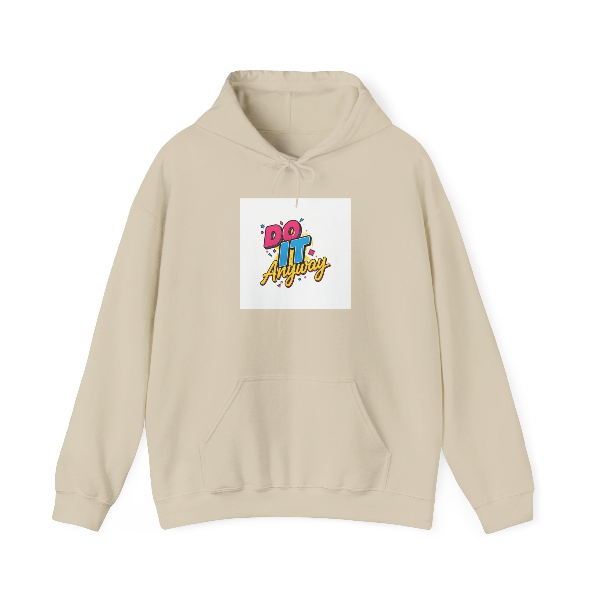 Do It Anyway Hoodie | Maximalist Typography, Bold Stacked Type