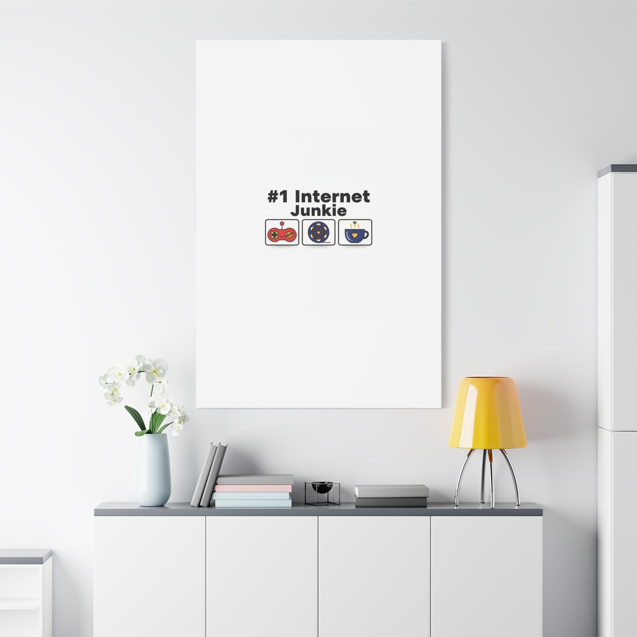 #1 Internet Junkie Matte Canvas | Top-List Ranking Poster
