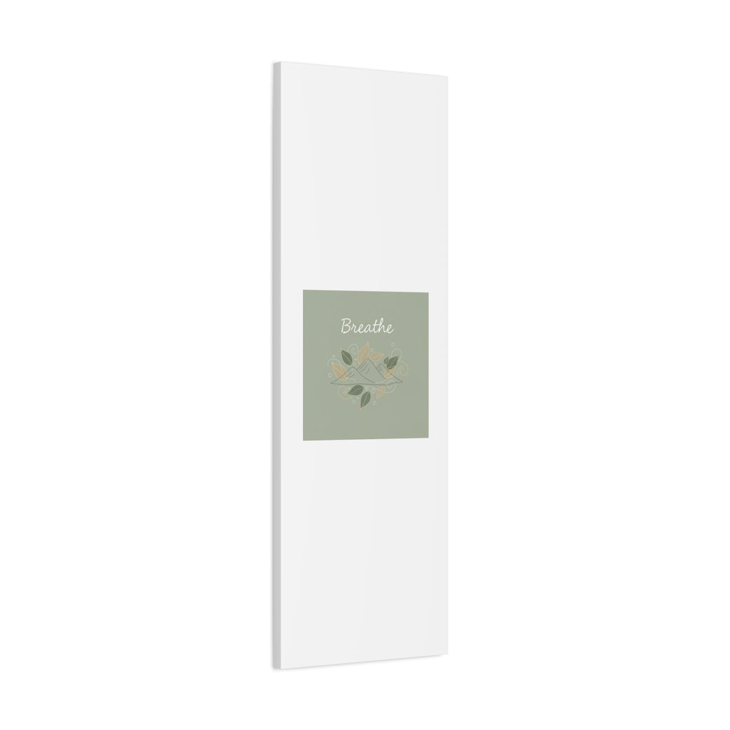 Breathe Mountain Line Canvas | Nature Symbols, Minimal Forest Wall Art