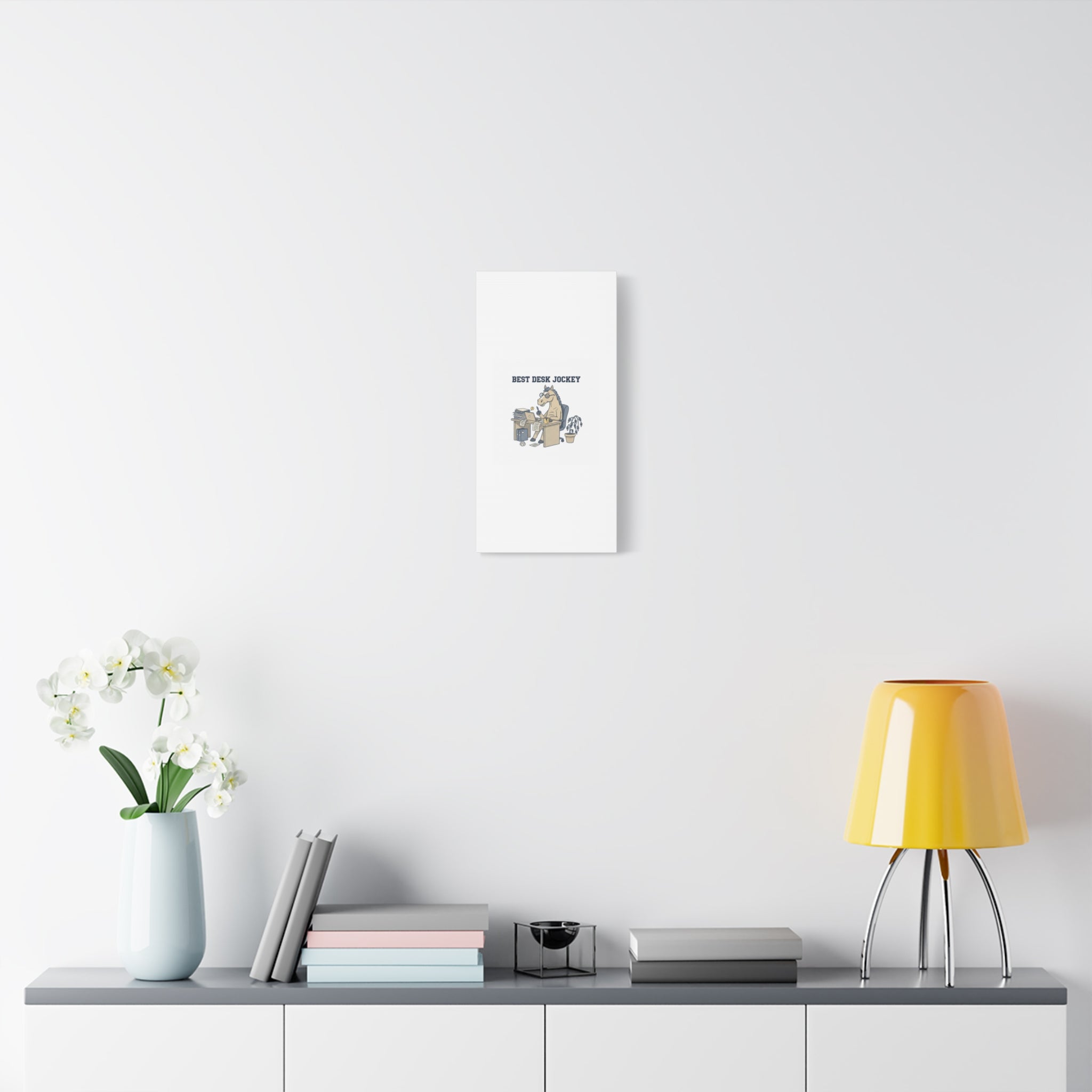 Best Desk Jockey Canvas, Workhorse Office Art | Corporate Burnout Parody