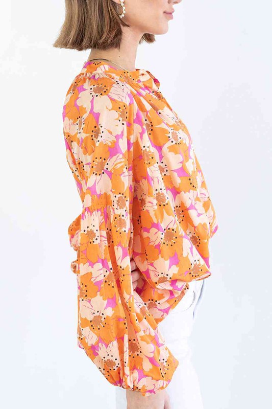 ClaudiaG Apparel Ashley Balloon Sleeve Top