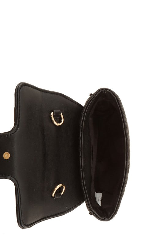 Chevron Quilted CG Buckle Crossbody Bag – Chic & Elegant
