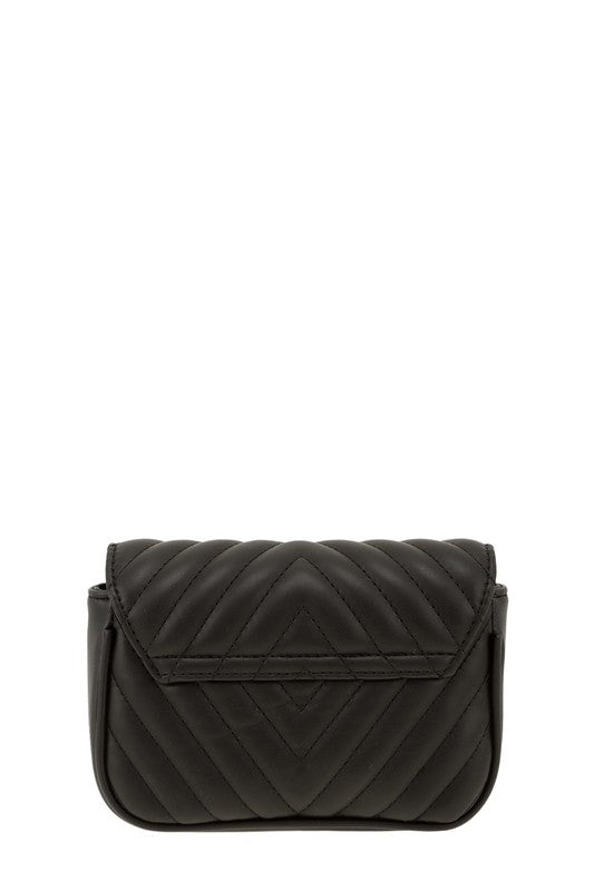 Chevron Quilted CG Buckle Crossbody Bag – Chic & Elegant