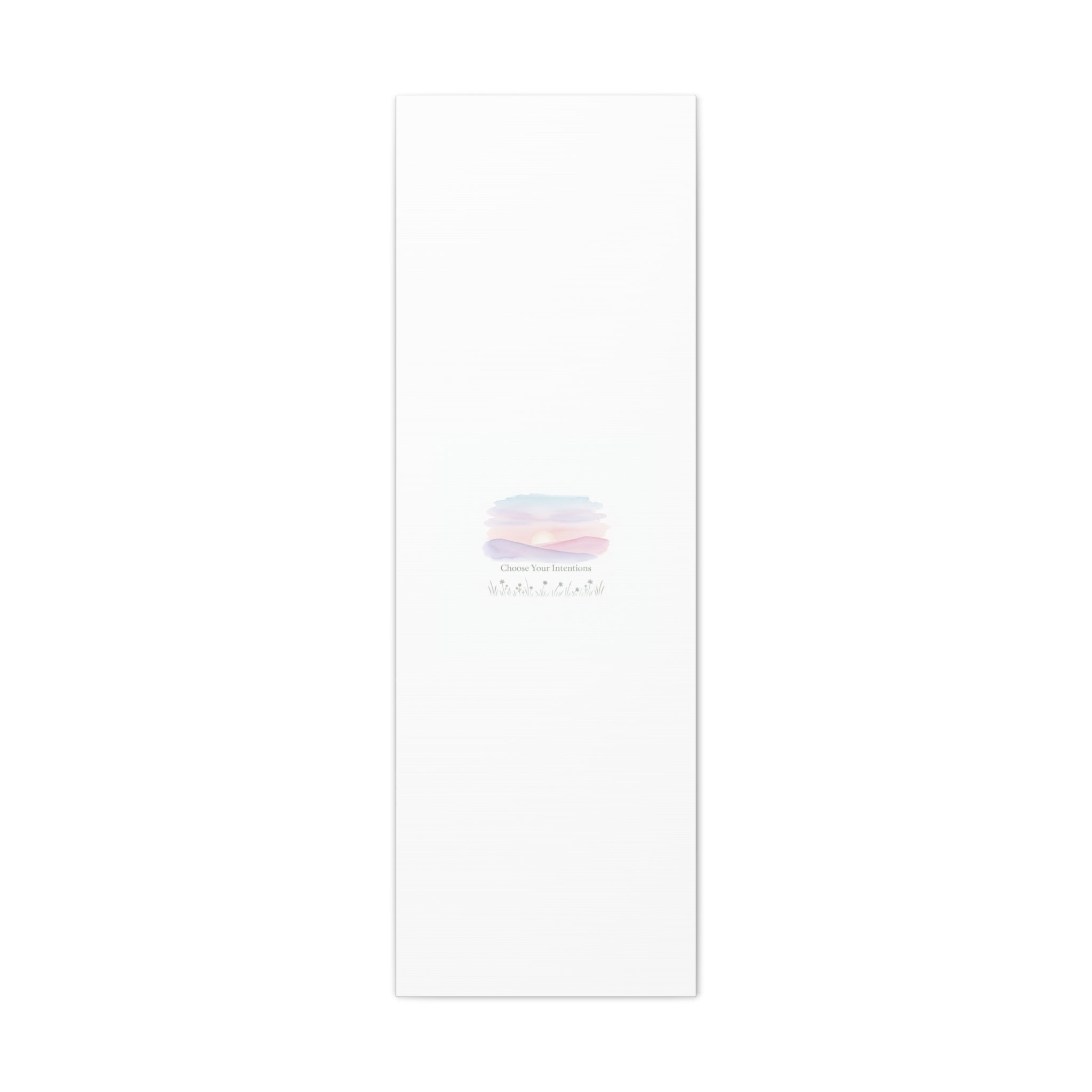 Choose Your Intentions Canvas, soft wellness poster, pastel gradient mindfulness art