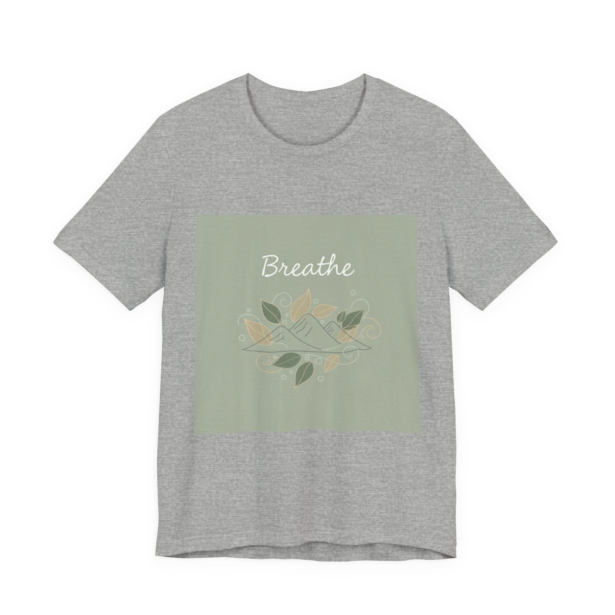 Breathe Leaf Line Tee | nature vibes, calming minimal