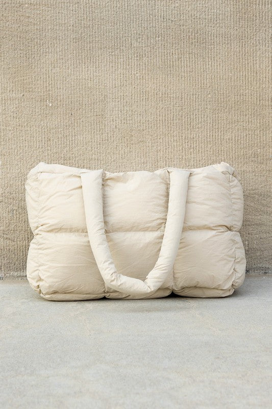 Daphne Puffer Tote – Soft Quilted Everyday Carryall