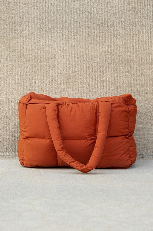 Daphne Puffer Tote – Soft Quilted Everyday Carryall