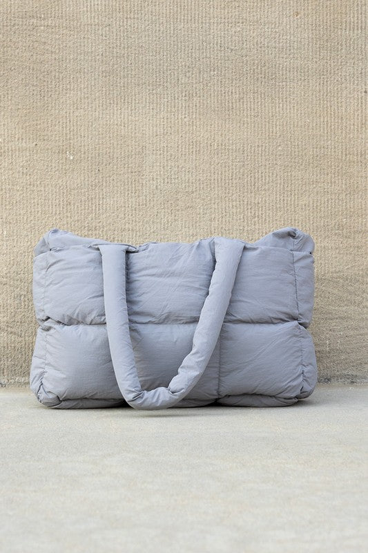 Daphne Puffer Tote – Soft Quilted Everyday Carryall