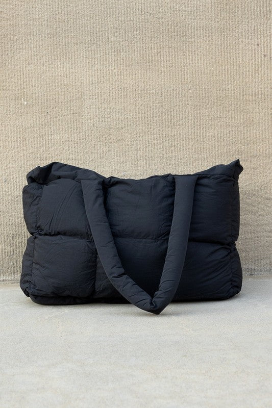 Daphne Puffer Tote – Soft Quilted Everyday Carryall