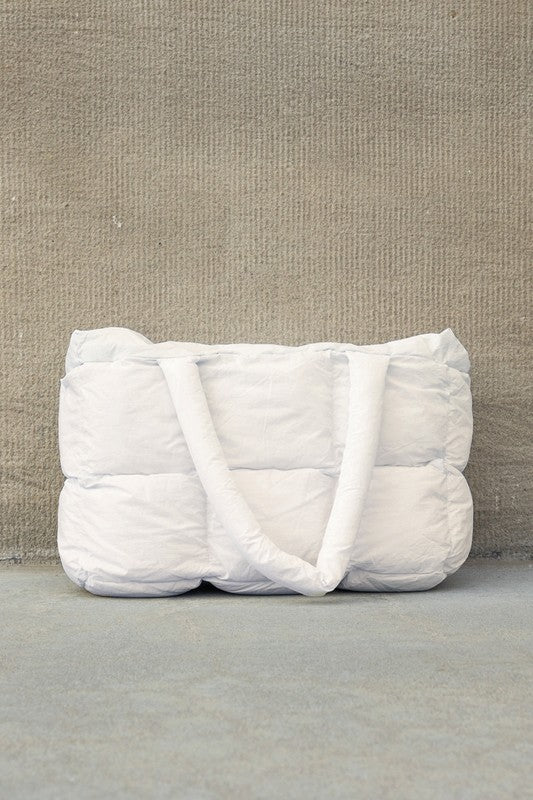 Daphne Puffer Tote – Soft Quilted Everyday Carryall
