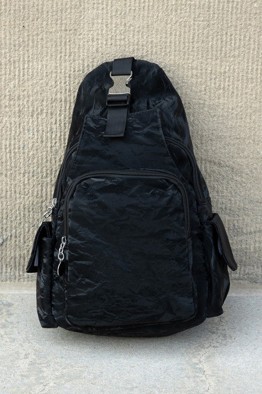 Bekah Convertible Sling Backpack – Vegan Leather Bag
