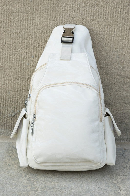 Bekah Convertible Sling Backpack – Vegan Leather Bag