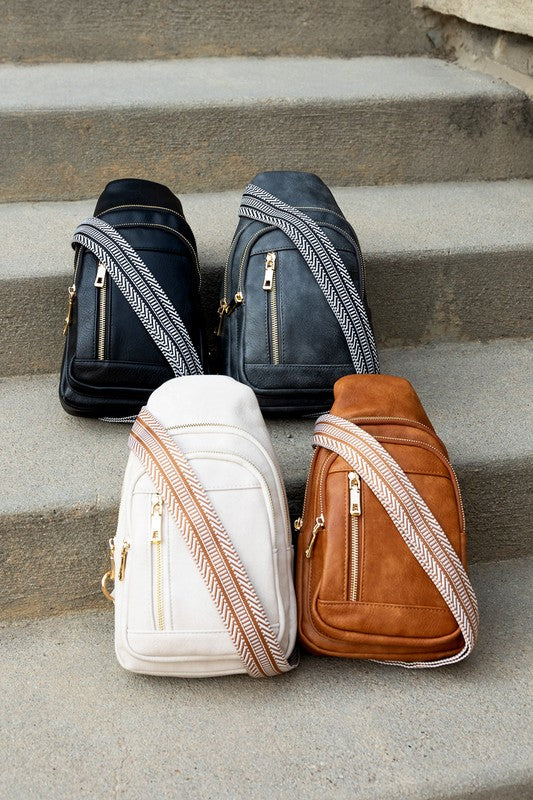 Genevieve Sling Crossbody – Vegan Leather Everyday Bag