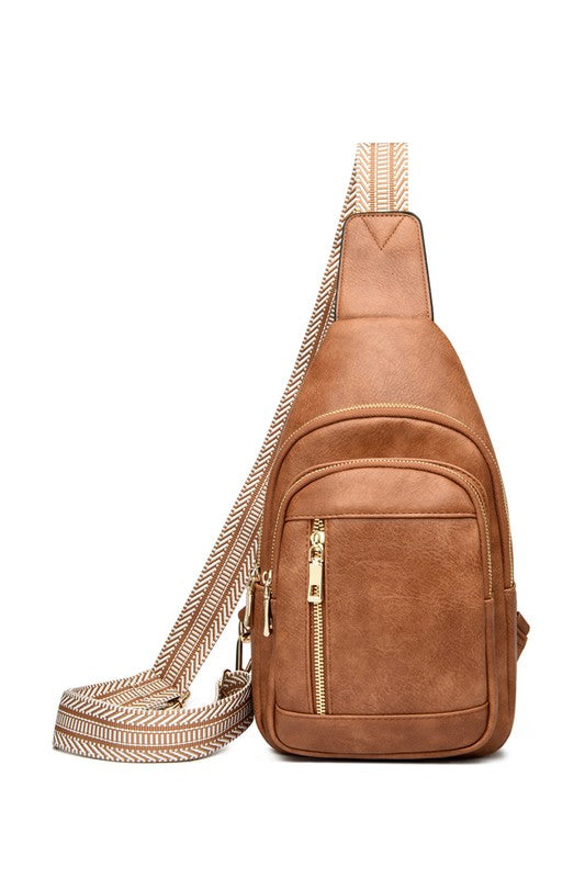 Genevieve Sling Crossbody – Vegan Leather Everyday Bag