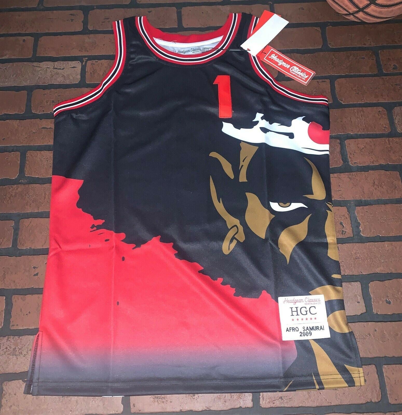 AFRO SAMURAI Headgear Classics Basketball Jersey ~Never Worn~ S XL