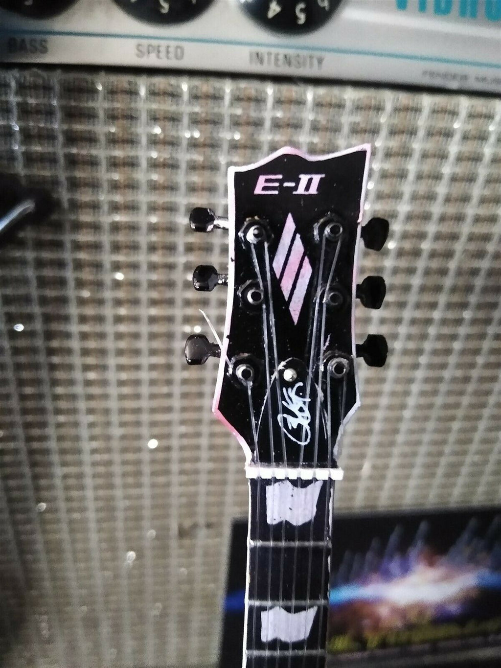 BOBBY KELLER- Blood Splatter ESP Eclipse 1:4 Scale Replica Guitar ~Axe Heaven~