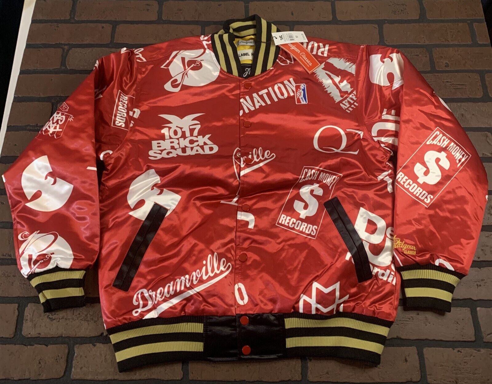 CASH MONEY and more Hip Hop RECORDS Headgear Classics Streetwear Jacket~Never Worn~ M L