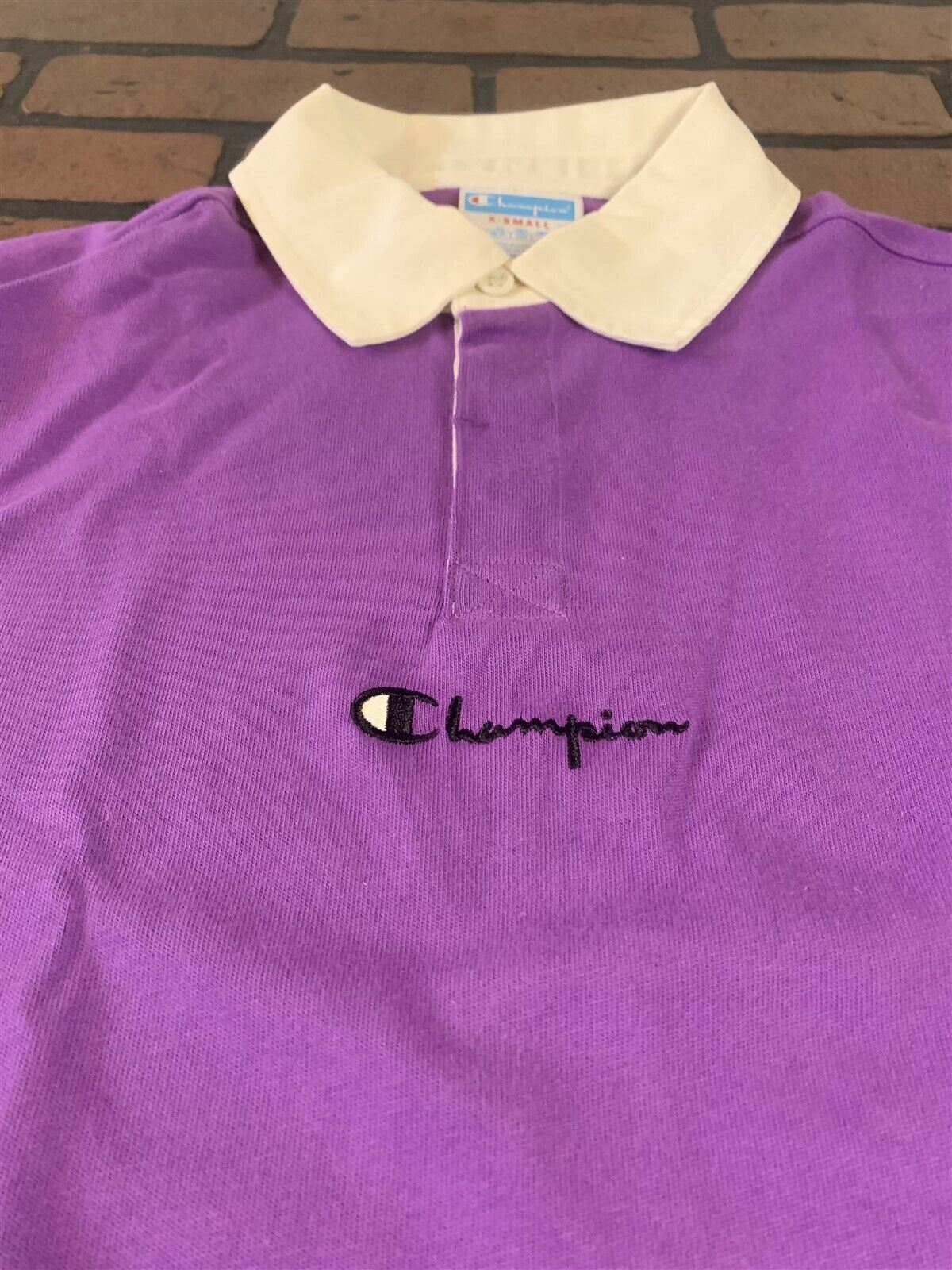 CHAMPION Purple Rugby Shirt Long Sleeved~BRAND NEW~ S