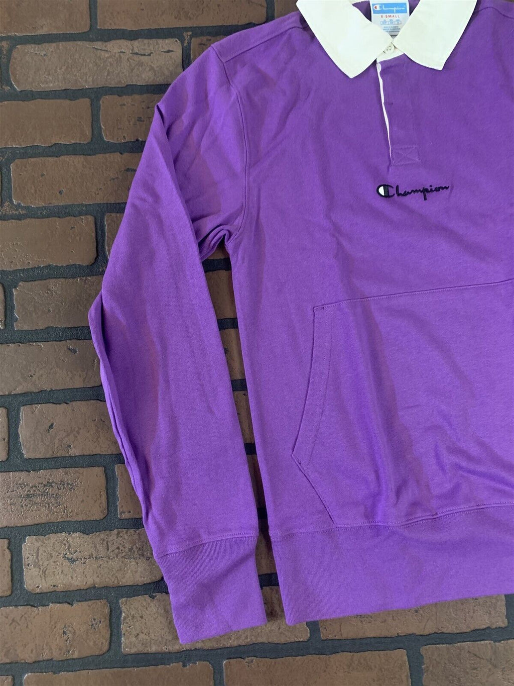 CHAMPION Purple Rugby Shirt Long Sleeved~BRAND NEW~ S