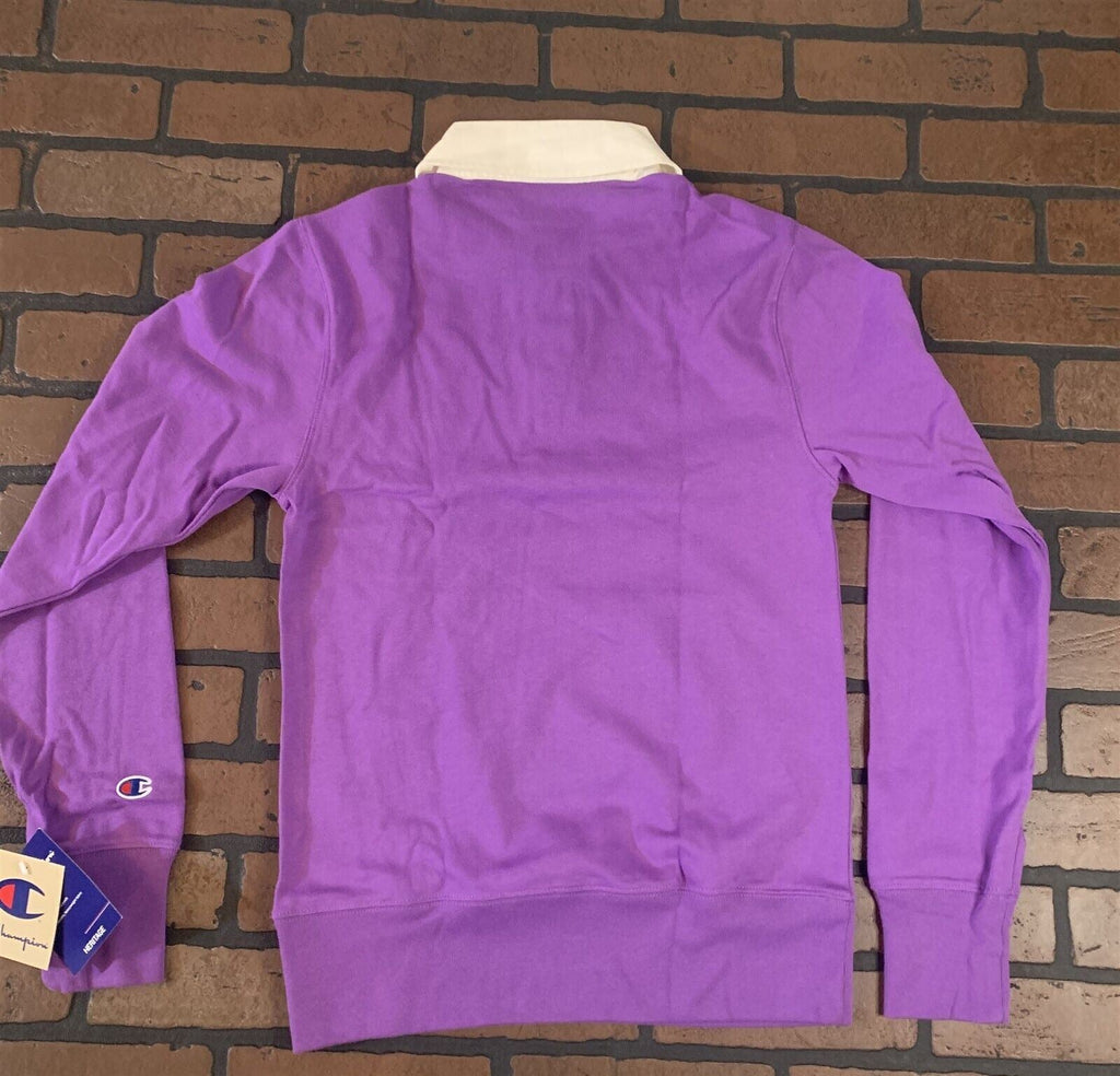 CHAMPION Purple Rugby Shirt Long Sleeved~BRAND NEW~ S