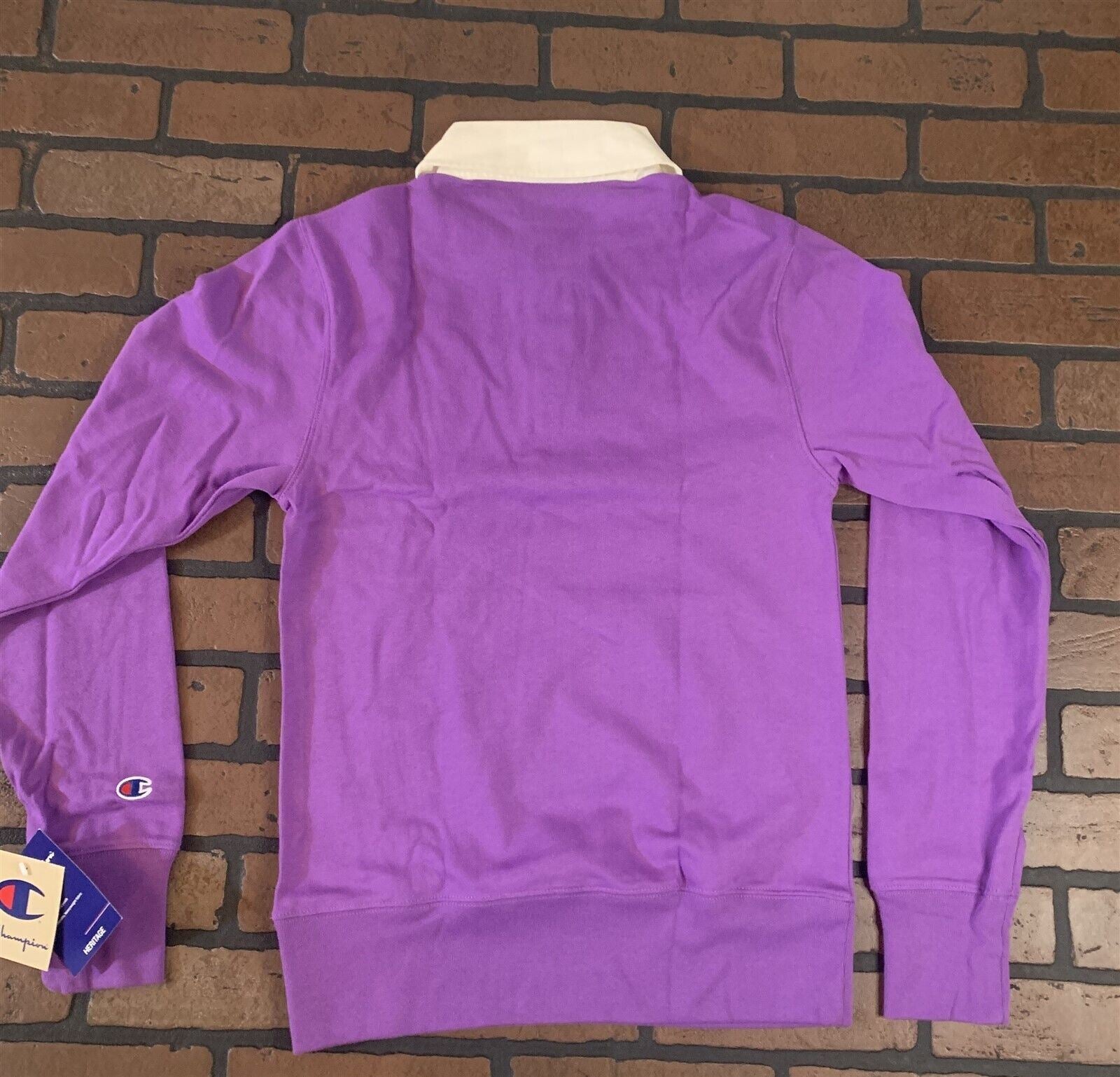 CHAMPION Purple Rugby Shirt Long Sleeved~BRAND NEW~ S