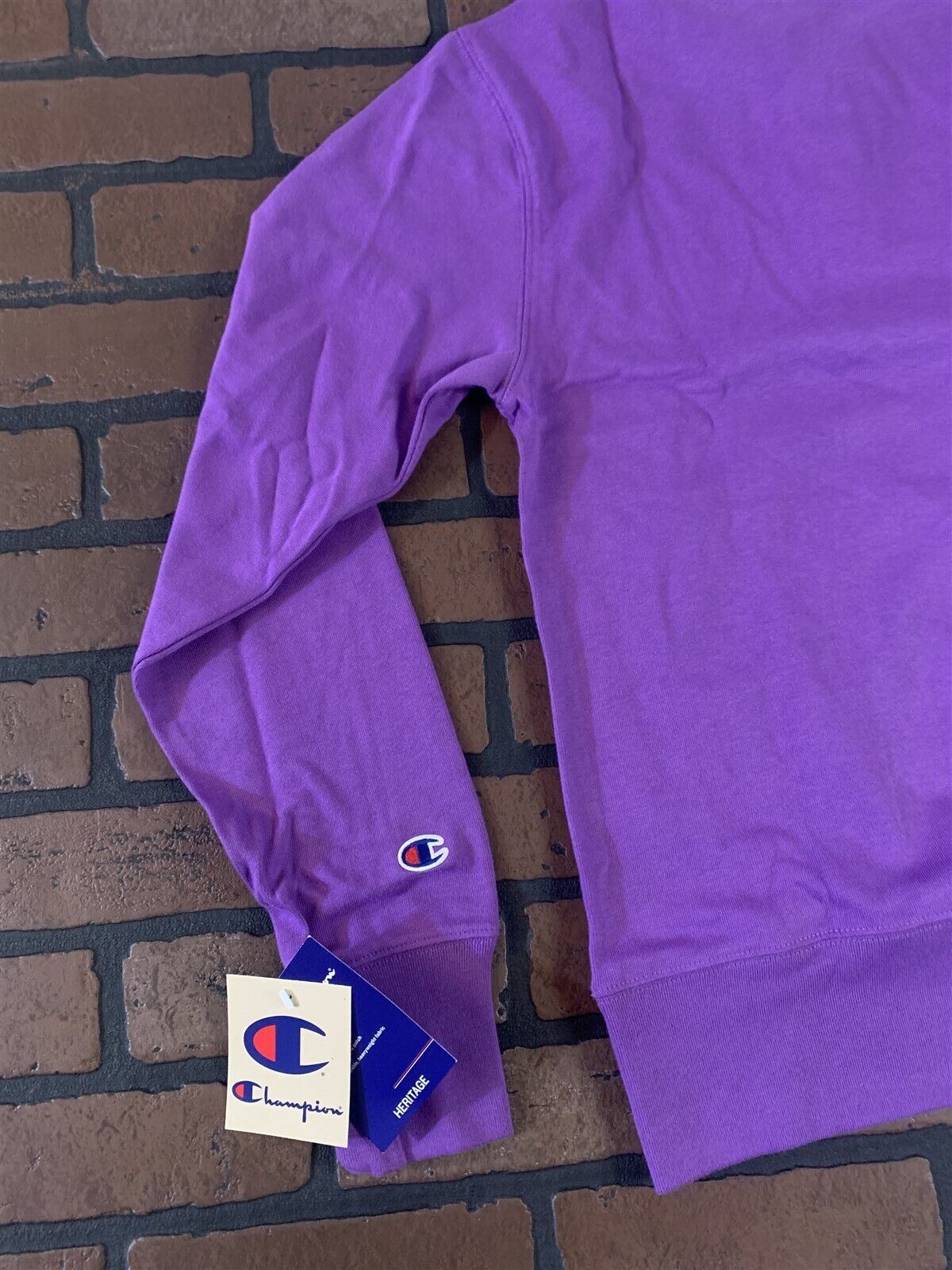 CHAMPION Purple Rugby Shirt Long Sleeved~BRAND NEW~ S