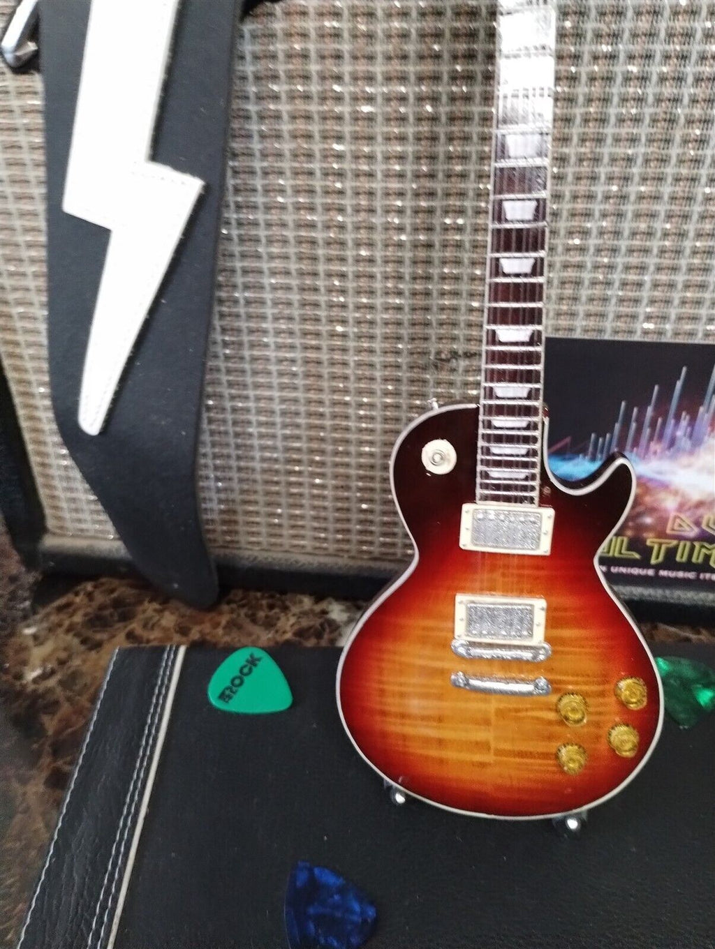 DUANE ALLMAN GIBSON Les Paul Tobacco Burst 1:4 Scale Replica Guitar ~Axe Heaven~
