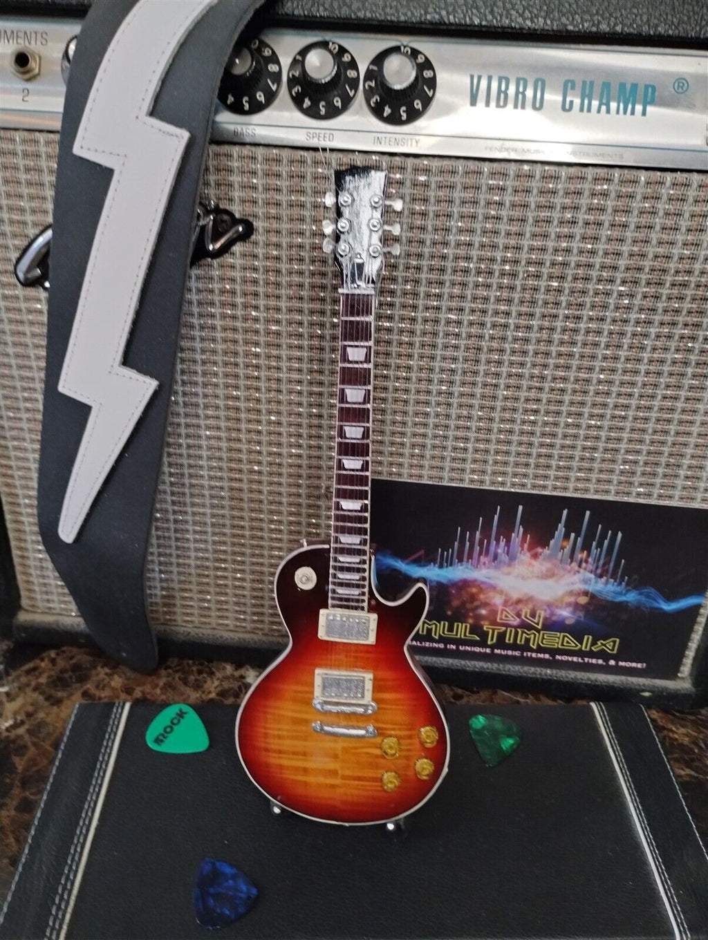 DUANE ALLMAN GIBSON Les Paul Tobacco Burst 1:4 Scale Replica Guitar ~Axe Heaven~