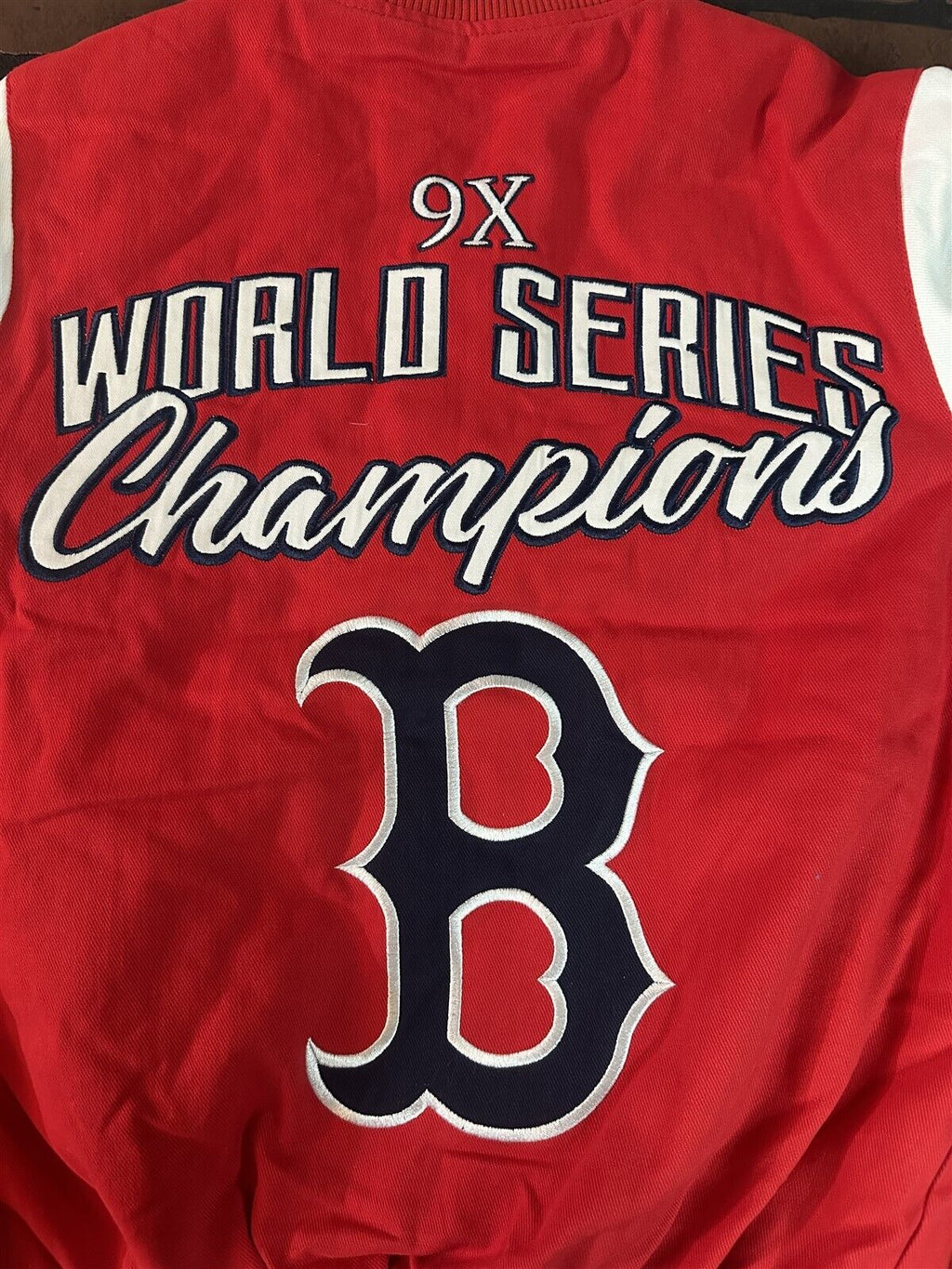 BOSTON RED SOX G-III 9X World Series Varsity Jacket~Never Worn~S L