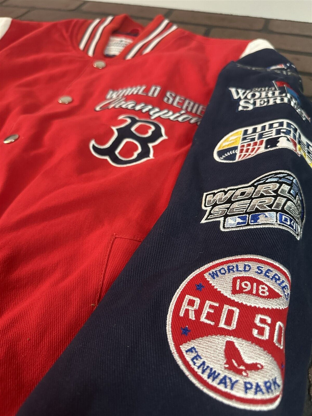 BOSTON RED SOX G-III 9X World Series Varsity Jacket~Never Worn~S L