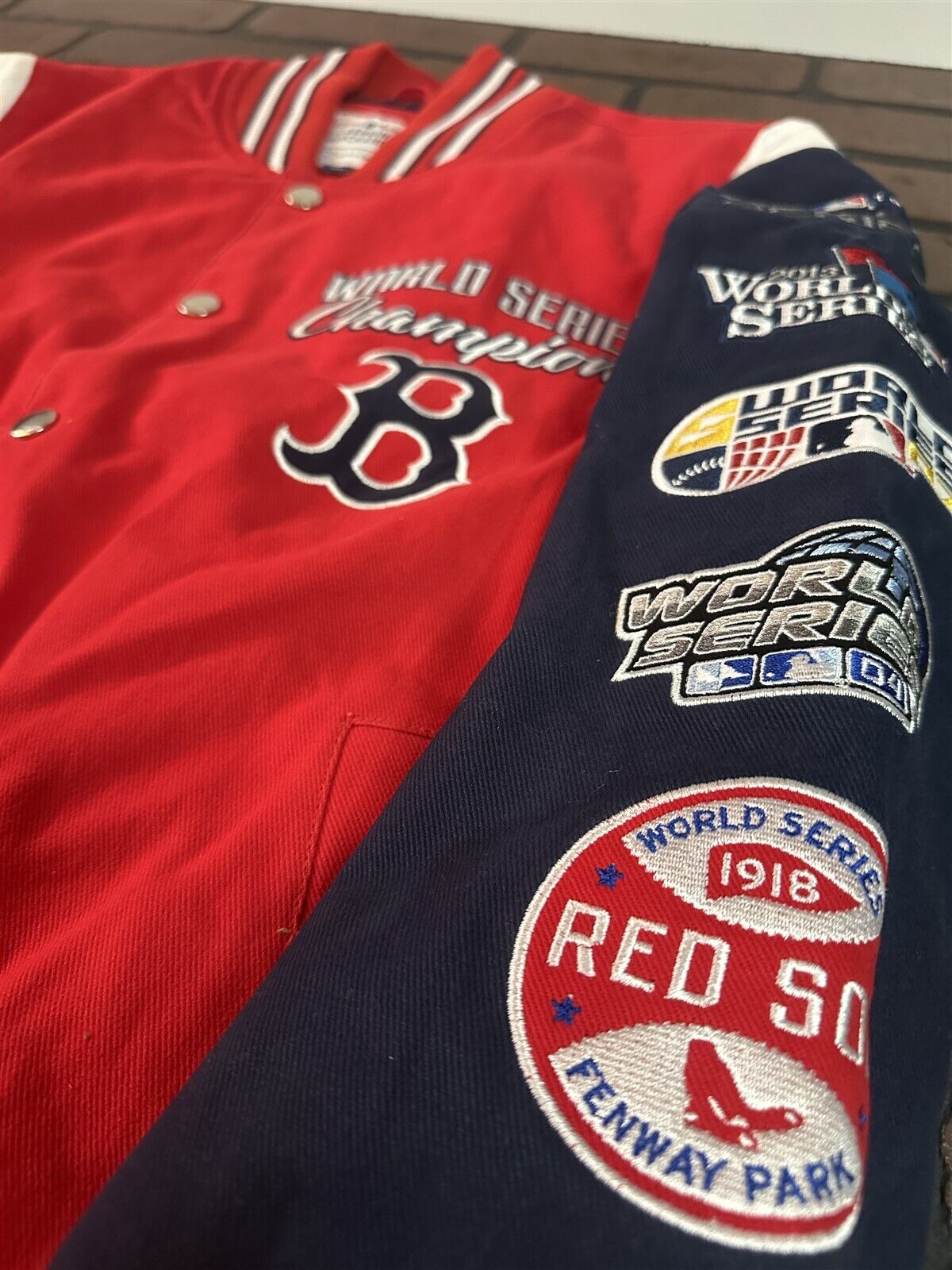 BOSTON RED SOX G-III 9X World Series Varsity Jacket~Never Worn~S L