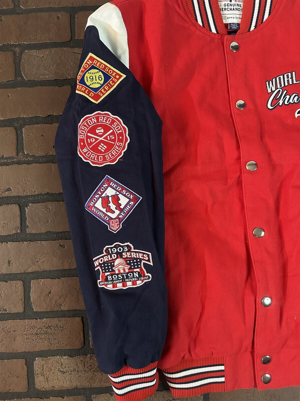 BOSTON RED SOX G-III 9X World Series Varsity Jacket~Never Worn~S L