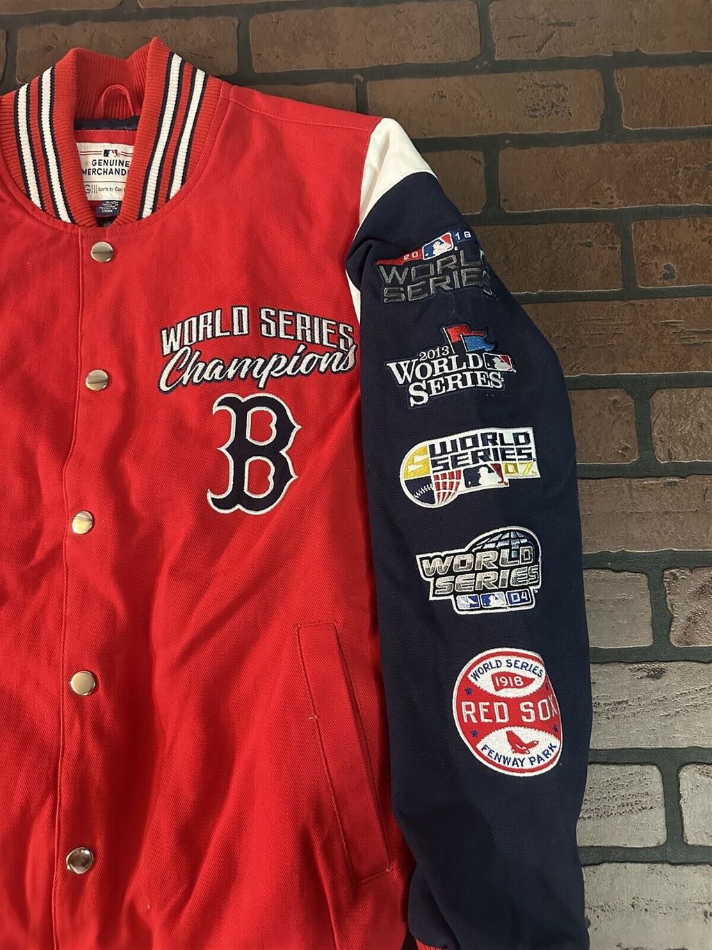 BOSTON RED SOX G-III 9X World Series Varsity Jacket~Never Worn~S L