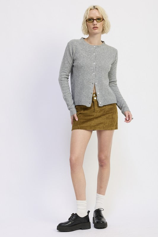Emory Park Fitted Button Up Cardigan