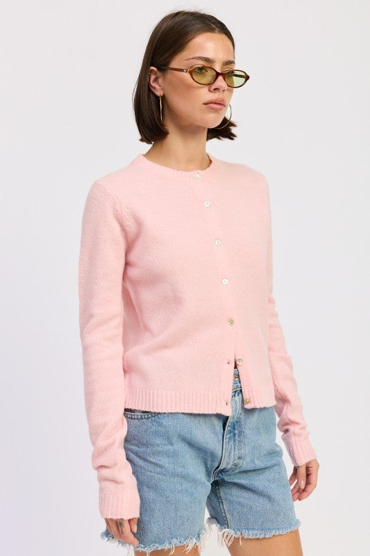 Emory Park Fitted Button Up Cardigan