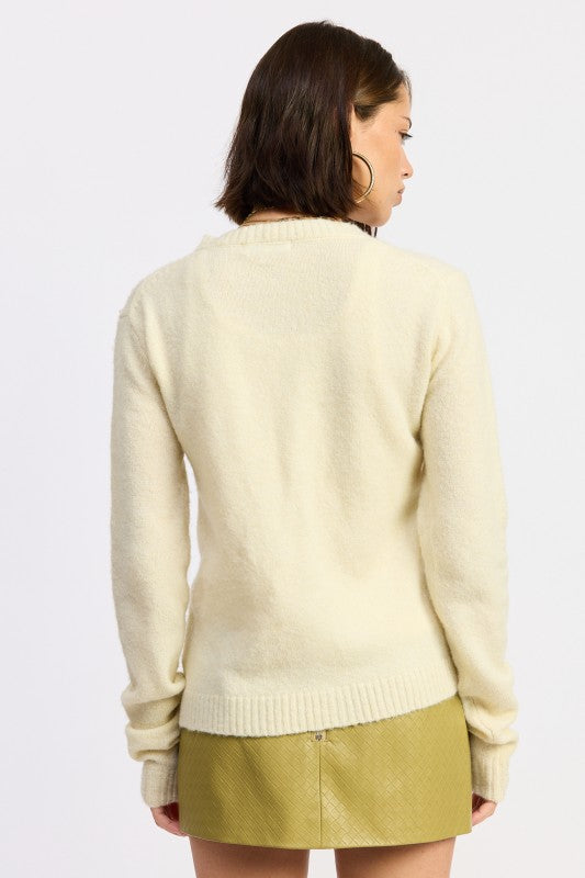 Emory Park Fitted Button Up Cardigan