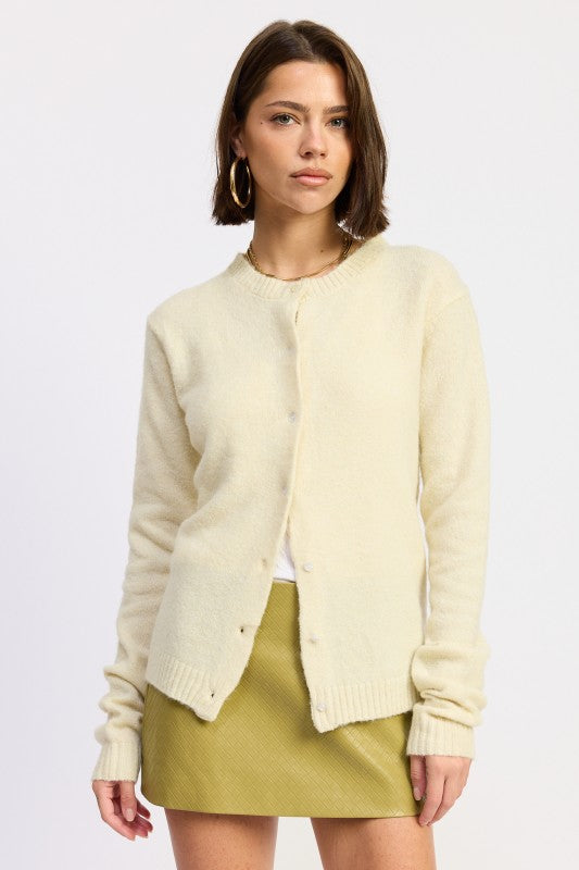 Emory Park Fitted Button Up Cardigan