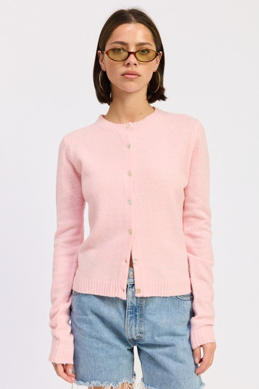Emory Park Fitted Button Up Cardigan