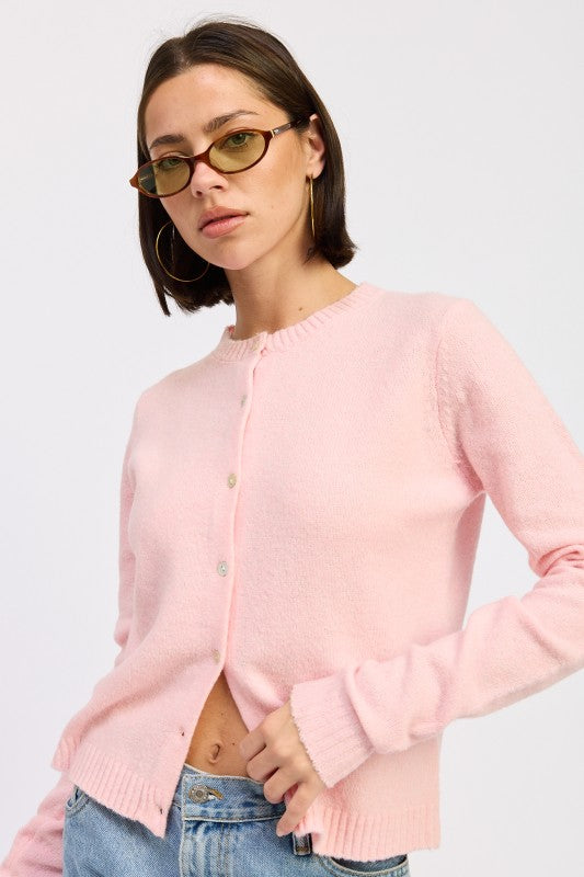 Emory Park Fitted Button Up Cardigan