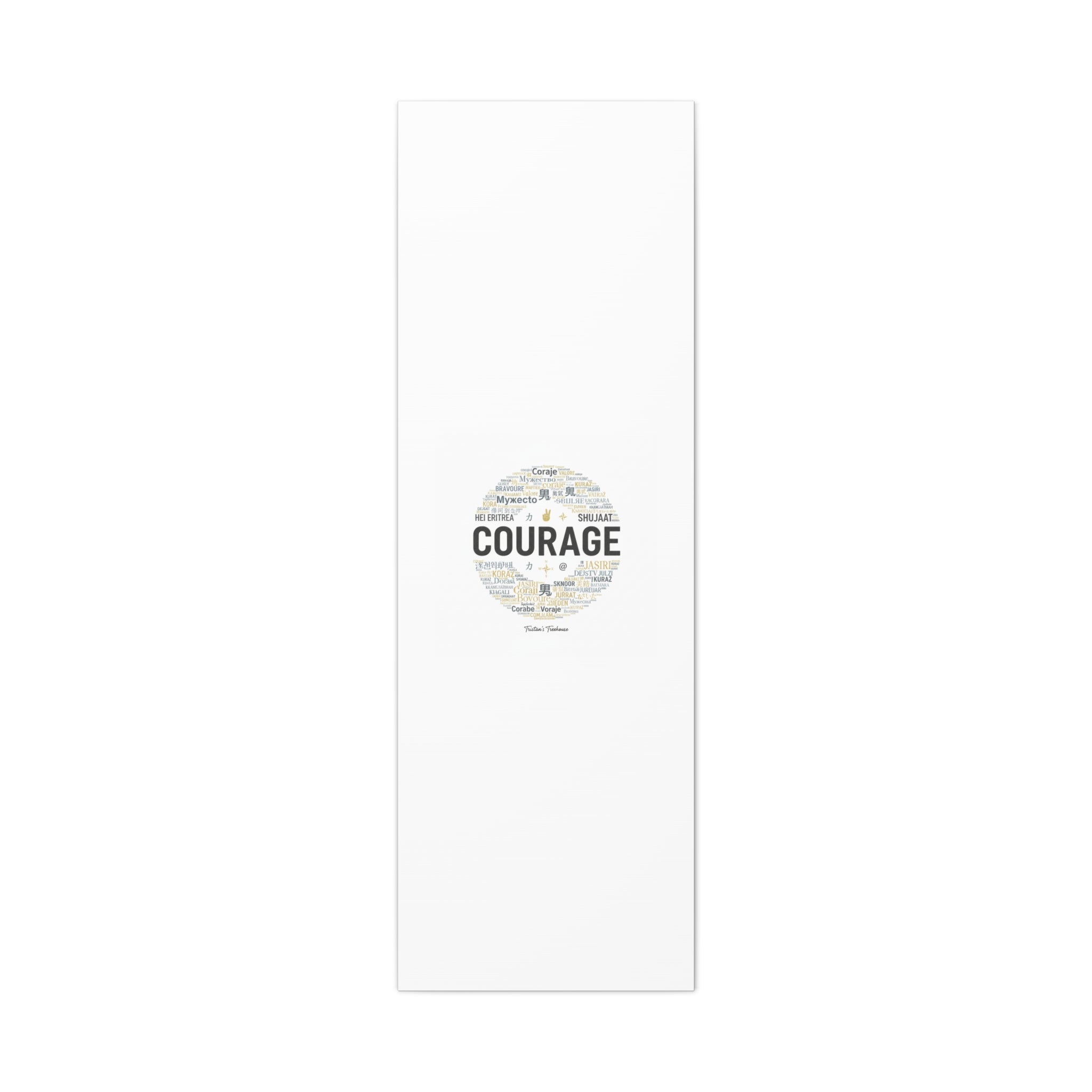 Courage Word Cloud Canvas | Fresh-Start Minimalism art print